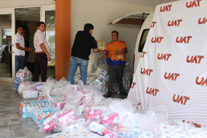 Envía la UAT víveres en apoyo a damnificados de Reynosa