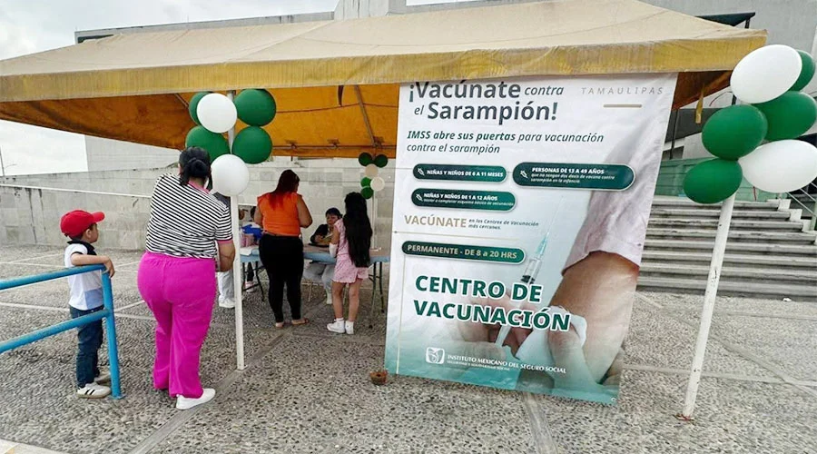 Aplica IMSS Tamaulipas más de 27 mil dosis contra el sarampión
