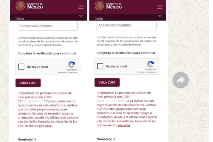 Madre denuncia irregularidad en registro de becas federales: sus hijos ya aparecían inscritos 