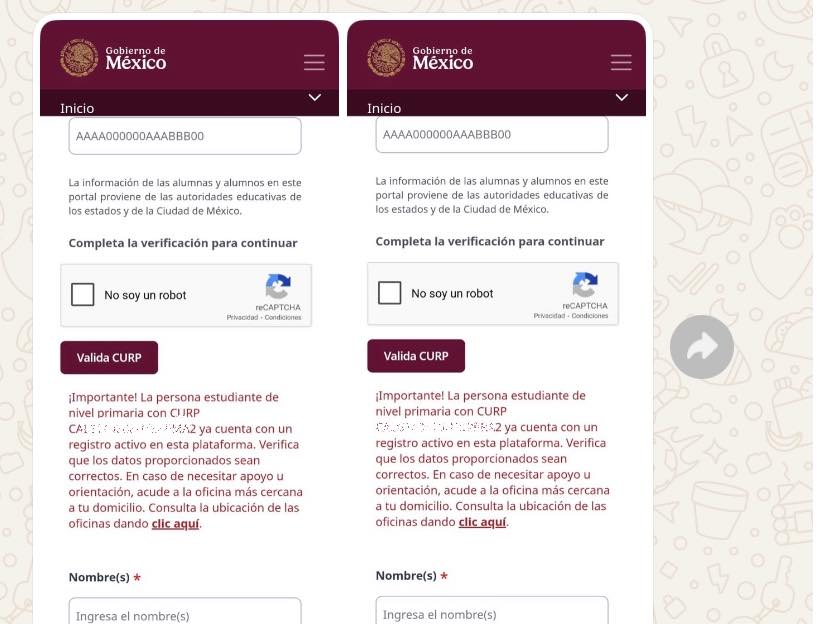 Madre denuncia irregularidad en registro de becas federales: sus hijos ya aparecían inscritos 