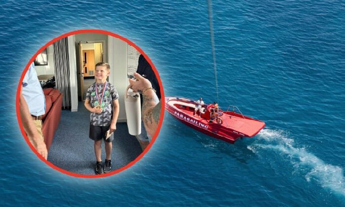 Niño de 8 años salvó a su abuelo cuando quedaron a la deriva en el mar