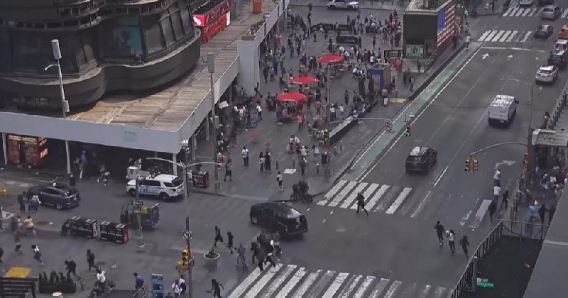 Pánico en Times Square: reportan disparos y una persona herida