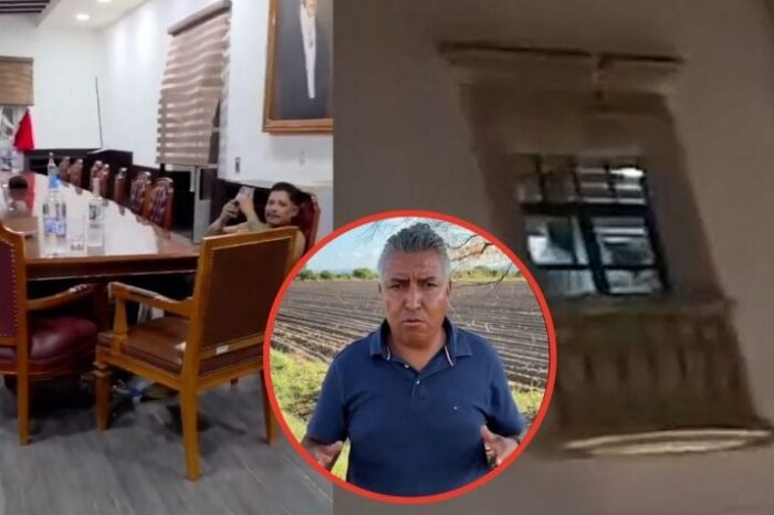 Exhiben a alcalde por presunta fiesta con alcohol y tamborazo dentro del Cabildo