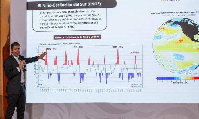 El Niño podría alcanzar su máxima intensidad en 2026; Conagua advierte posibles impactos