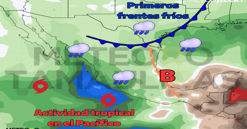Tamaulipas tendría un otoño más lluvioso y fresco: ¿cuándo llegarán las lluvias y los frentes fríos?