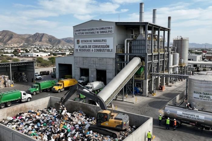 ¡Tamaulipas convertirá basura en combustible! Preparan plantas para transformar plástico en diésel y gasolina
