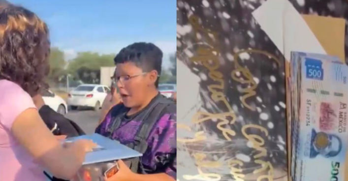 Rosalía sorprende a fan en CDMX y le regala mil euros escondidos en un vinilo