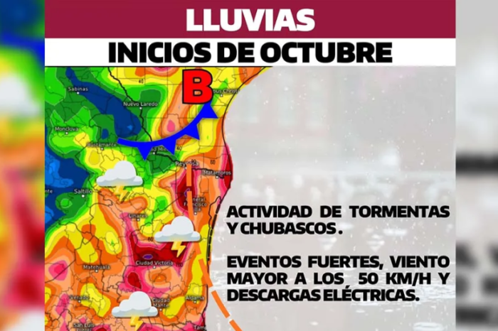 Lluvias intensas en Tamaulipas: Protección Civil alerta por inundaciones en octubre