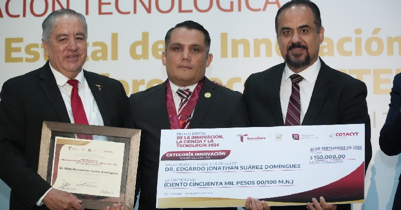 Dan premio estatal de innovación a un investigador de la UAT