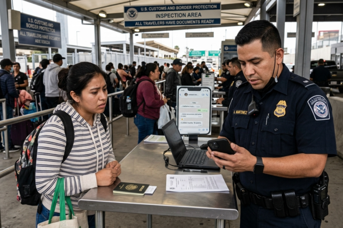 ¿Pueden revisar tu celular al cruzar a Estados Unidos? Esto dice CBP