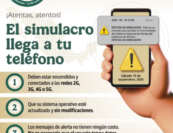 🚨 ¡No te asustes! Sonará la alerta sísmica en tu celular este 19 de septiembre a las 1 PM