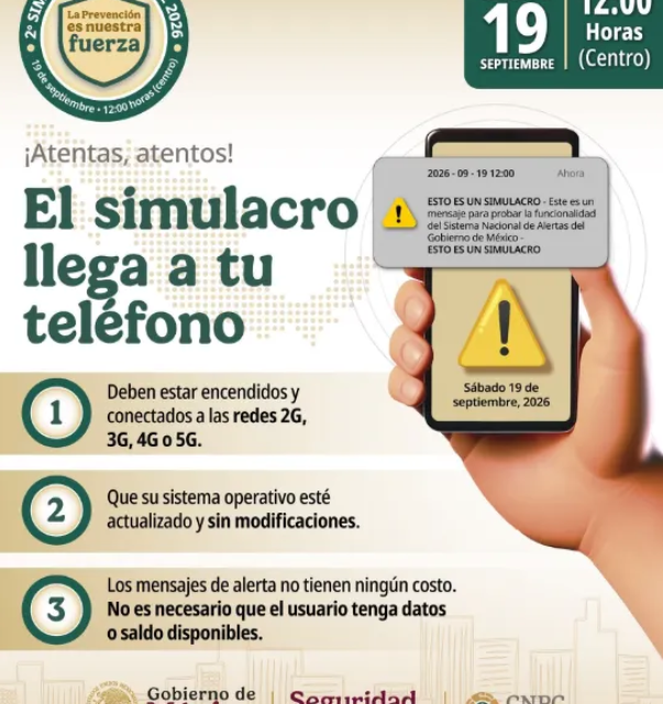 🚨 ¡No te asustes! Sonará la alerta sísmica en tu celular este 19 de septiembre a las 1 PM