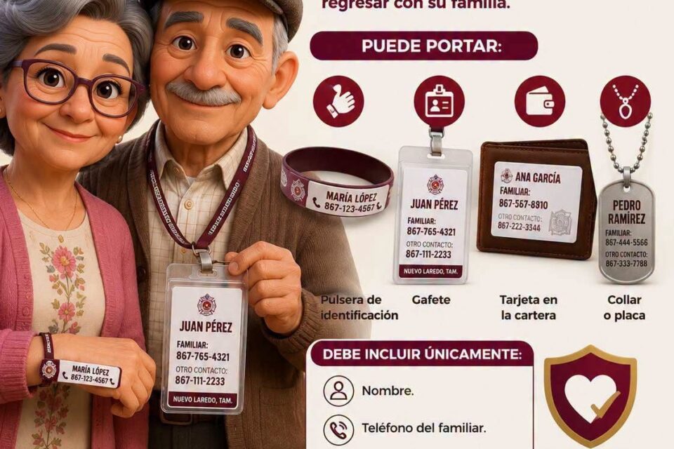 ¿Tienes un adulto mayor en casa? Esta sencilla identificación puede ayudar a encontrarlo si se extravía