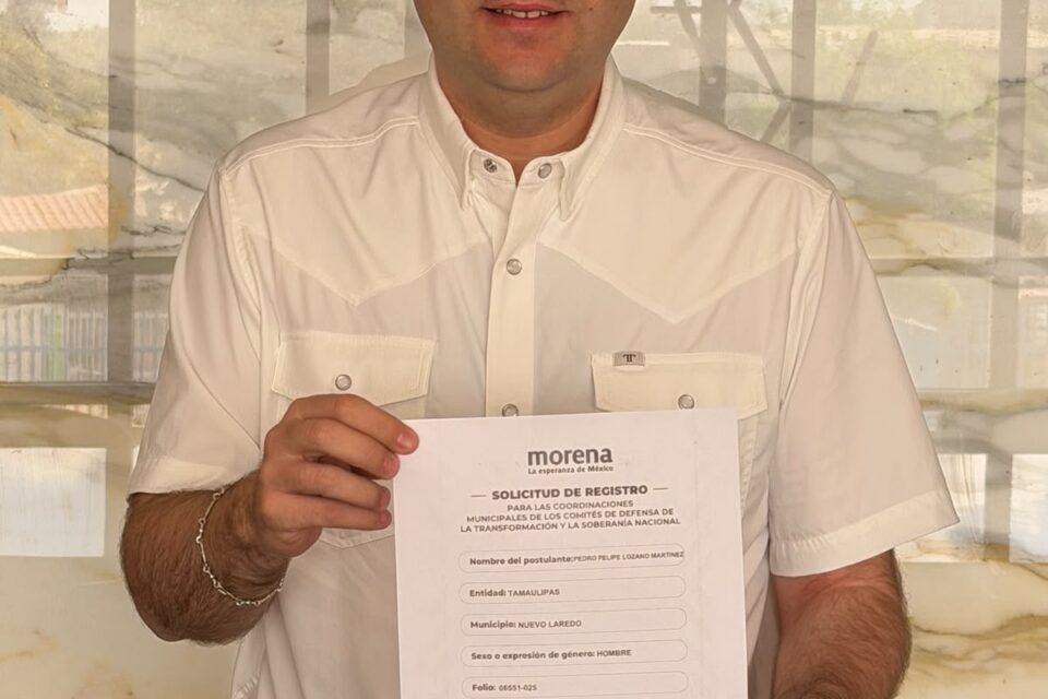 Pedro Lozano Martínez se registra en Morena; suma trayectoria en ATC, CANACAR y el comercio internacional